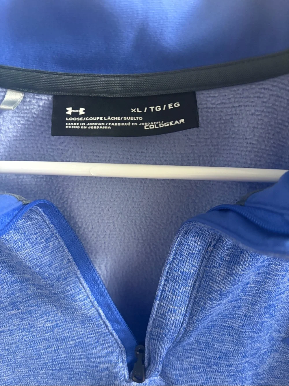 Under Armour Men’s Coldgear Blue Quarter-Zip Performance Pullover